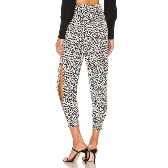 🆕 Lovers + Friends Macie Pants in Black Leopard Size Small - Picture 3 of 13